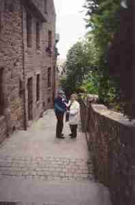 Mom & Dad at le Mont-Saint-Michel